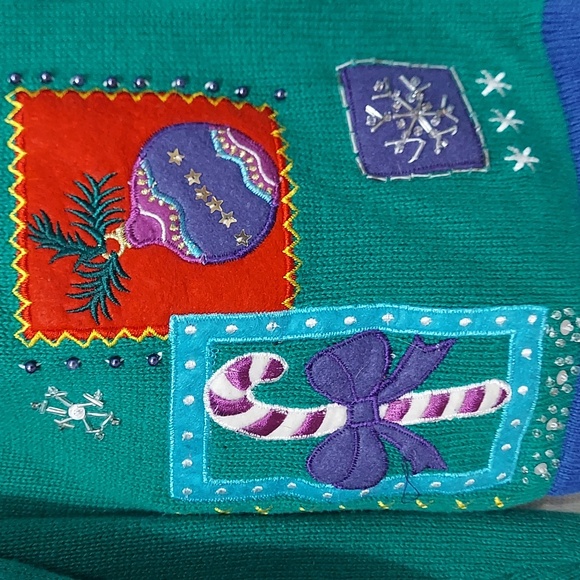 🟢 Jason Maxwell Christmas sweater size small (InvW099) - Picture 7 of 10